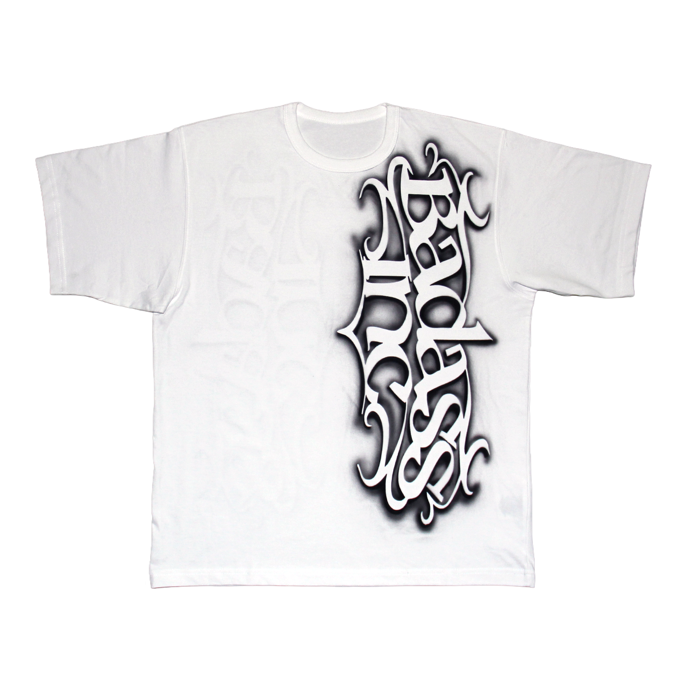 1/1 T-Shirt Stencil Black / Both Sides