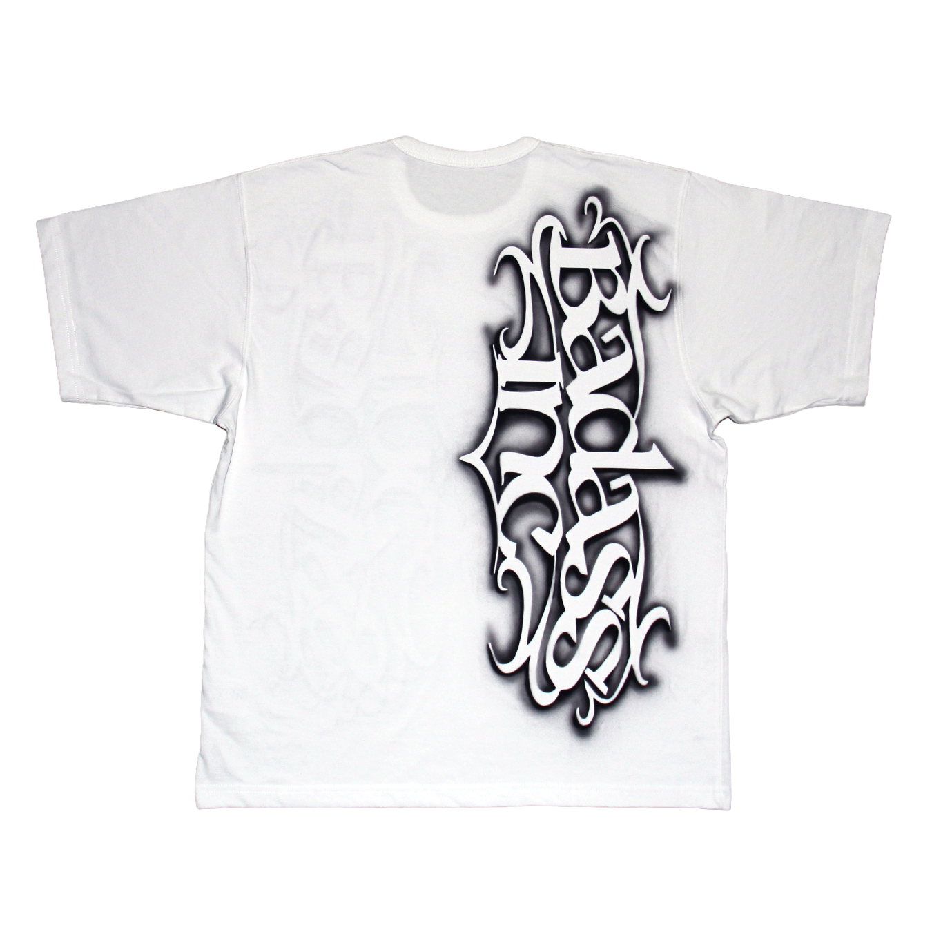 1/1 T-Shirt Stencil Black / Both Sides