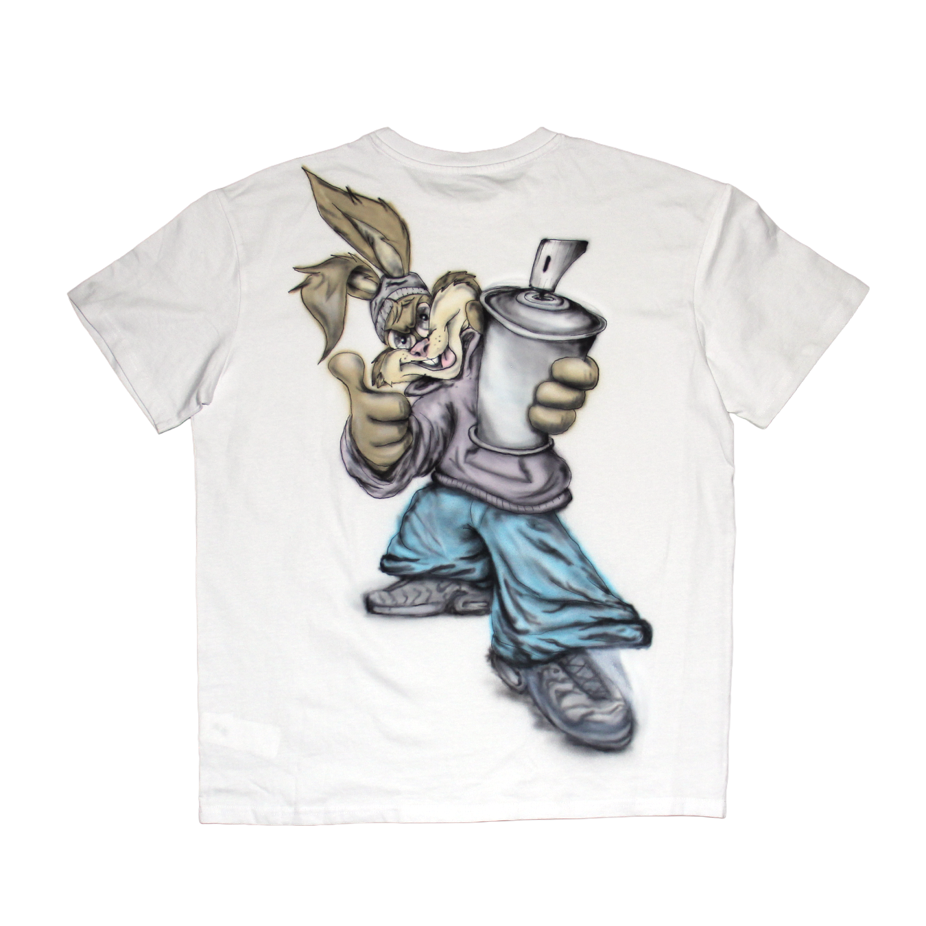 1/1 Airbrush Tshirt "Graffiti Rabbit"