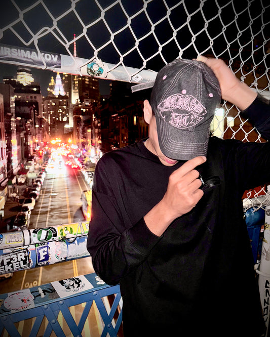 Cap Denim Black/Light Pink