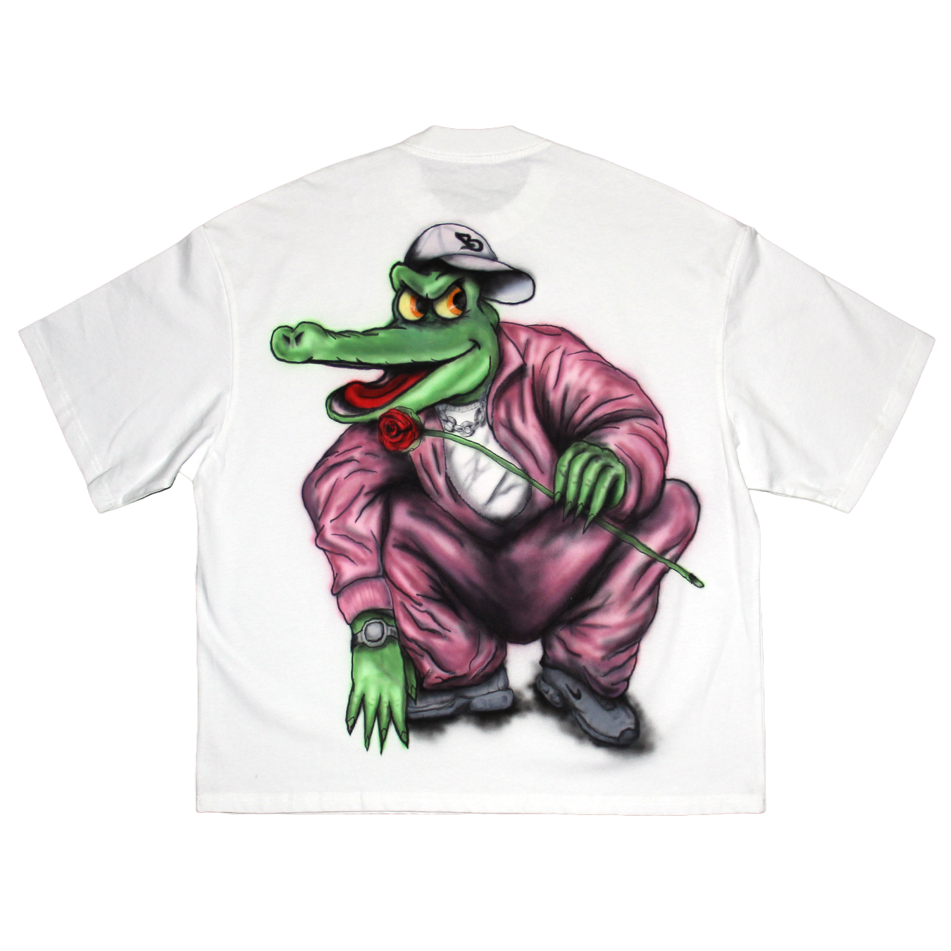 1/1 Airbrush Tshirt "Romantic Kroko"