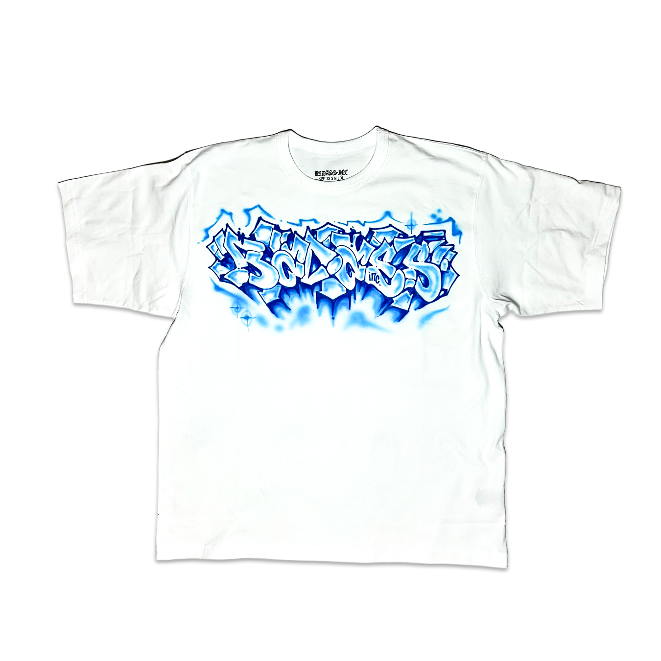 1/1 Airbrush T-Shirt Blue Chest L