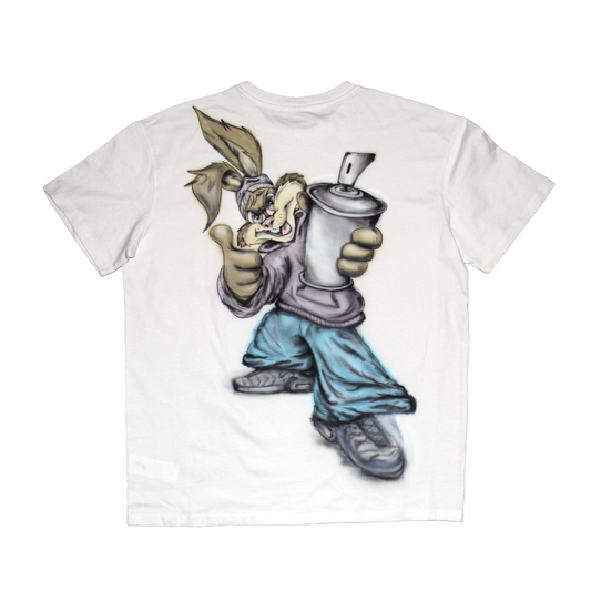 1/1 Airbrush Tshirt "Graffiti Rabbit"