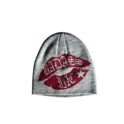 Beanie Grey / Red Logo