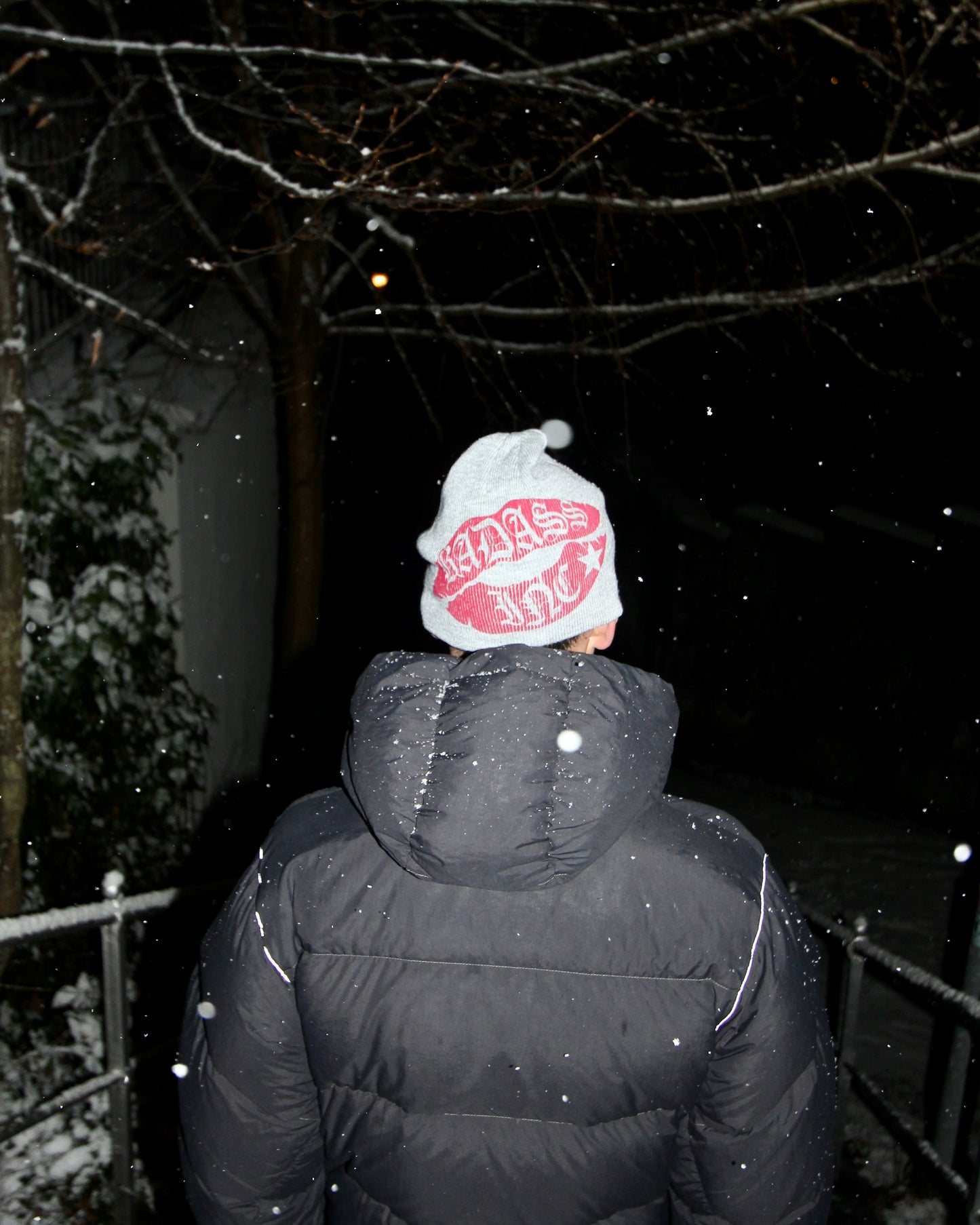 Beanie Grey / Red Logo