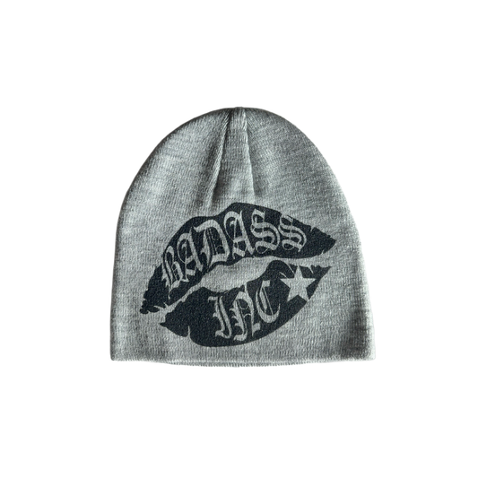 Beanie Grey / Black Logo