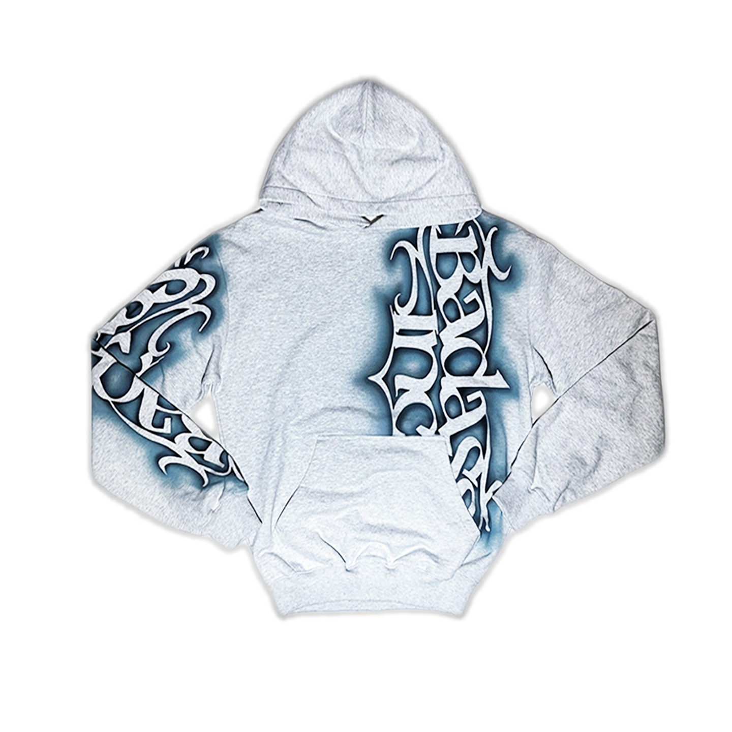 1/1 Airbrush Logo Hoodie - Light Grey / Grey