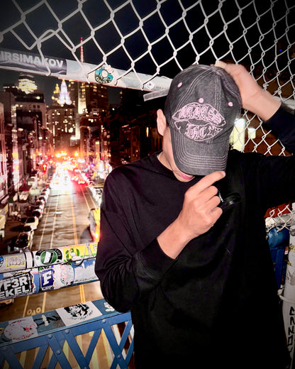 Cap Denim Black/Light Pink