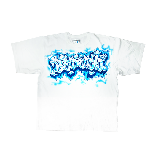 1/1 Airbrush T-Shirt L Blue Chest