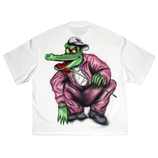 1/1 Airbrush Tshirt "Romantic Kroko"