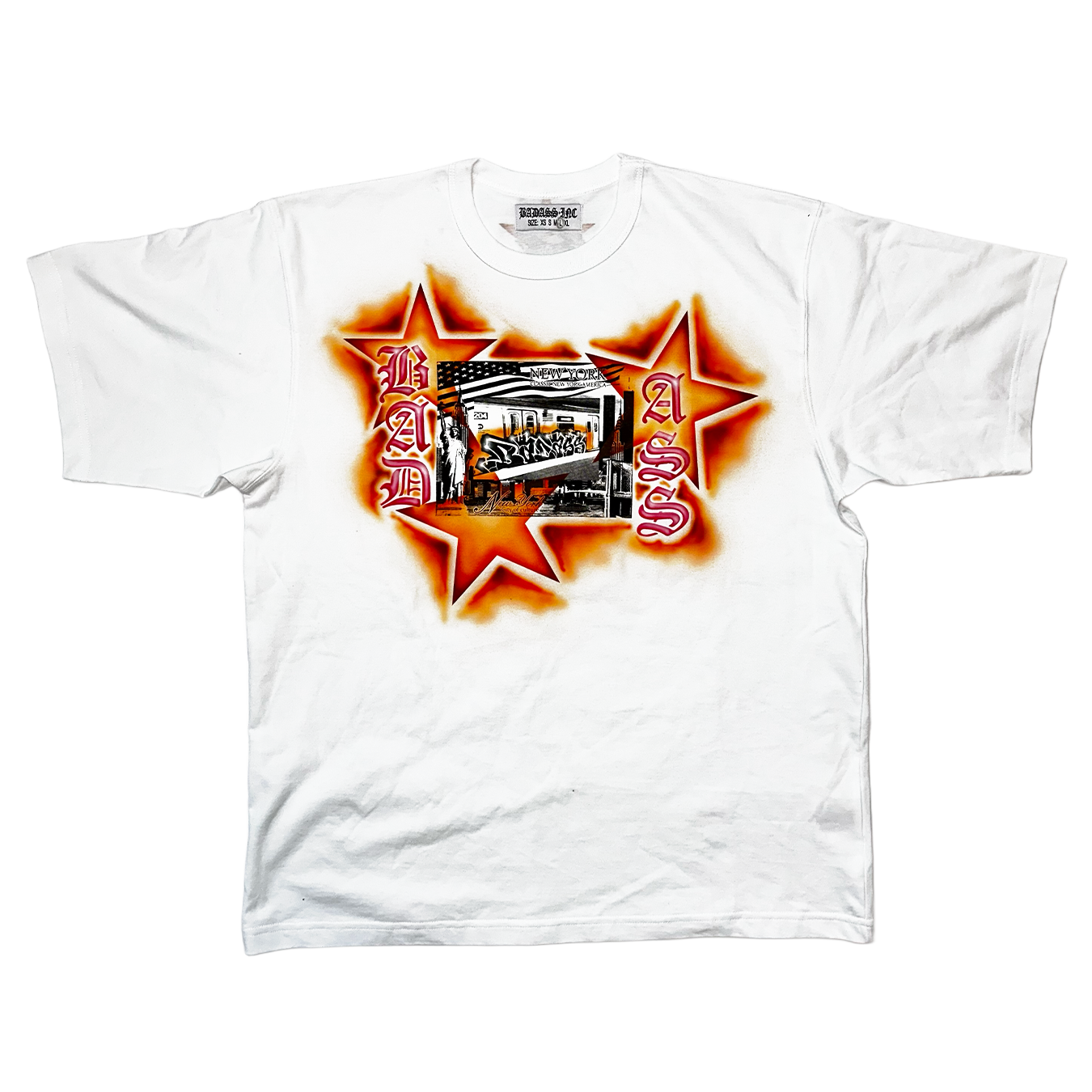1/1 T-Shirt NY Airbrush Orange