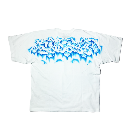 1/1 Airbrush T-Shirt M Lightblue Backpiece