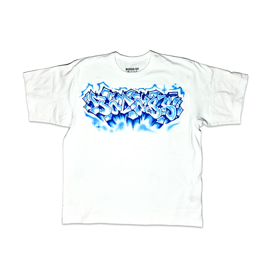 1/1 Airbrush T-Shirt Blue Chest L