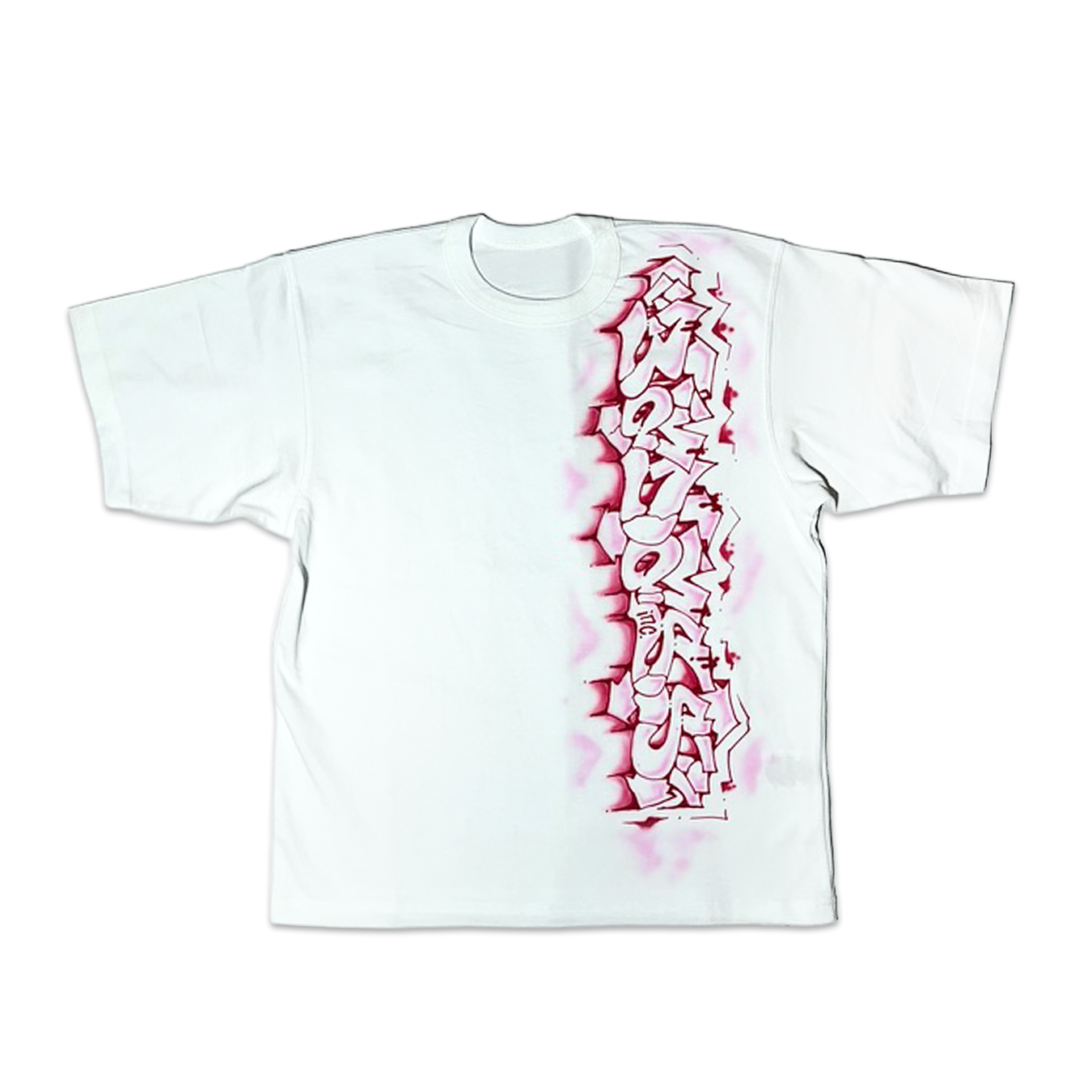 1/1 Airbrush T-Shirt Pink Vertical XS