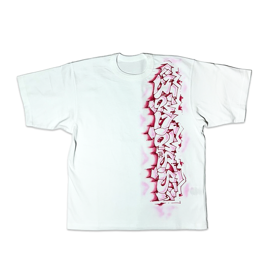1/1 Airbrush T-Shirt Pink Vertical XS