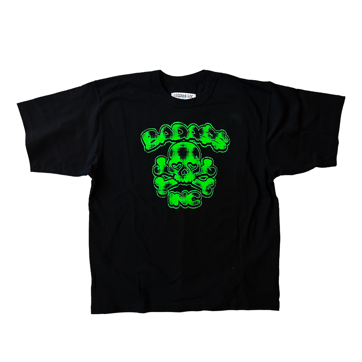 Plaid Skull T-Shirt Black / Green