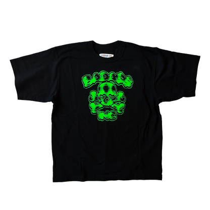Plaid Skull T-Shirt Black / Green