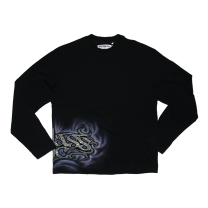 Longsleeve Rhinestone Sidepiece