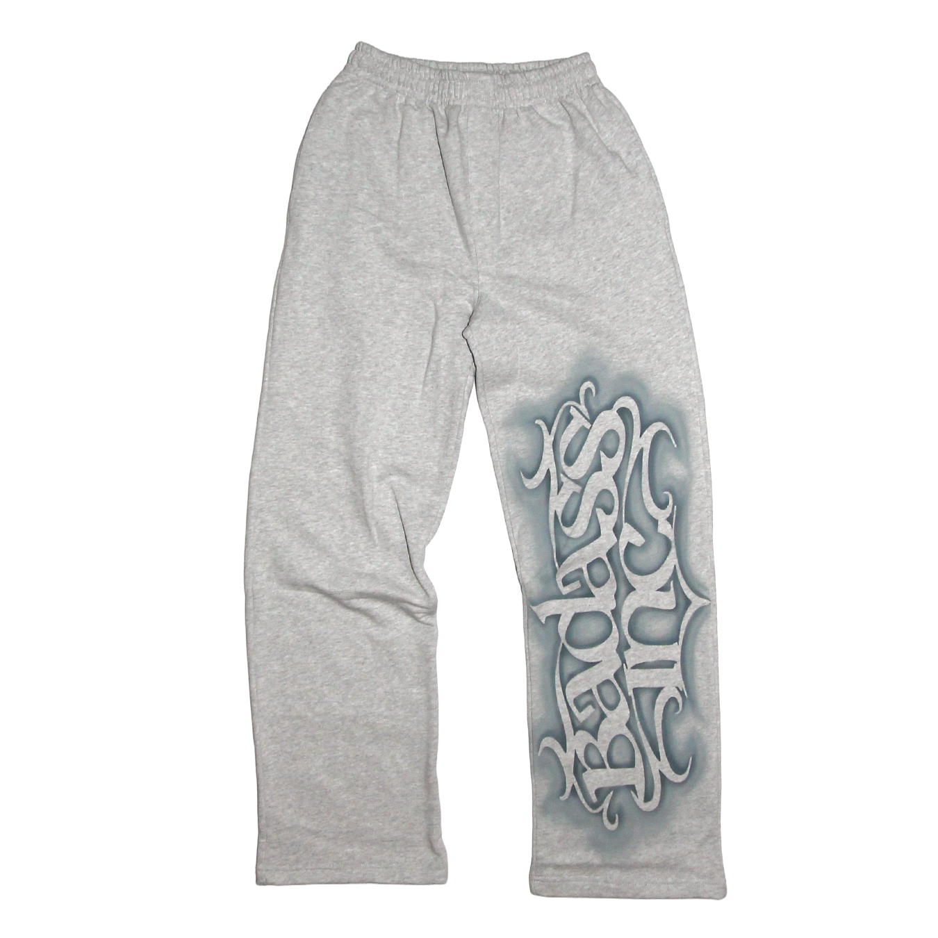 Sweatpants Stencil Straight Leg Grey