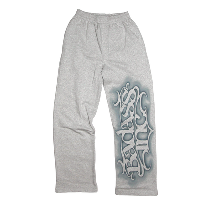 Sweatpants Stencil Straight Leg Grey