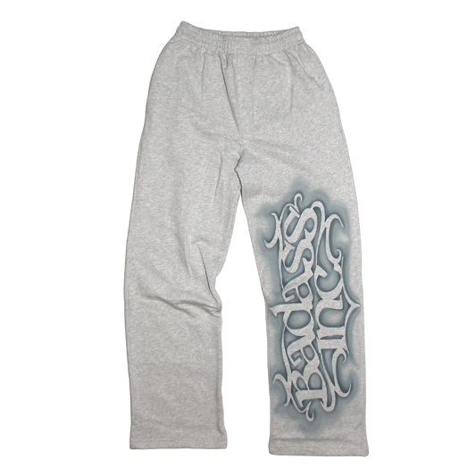 Sweatpants Stencil Straight Leg Grey